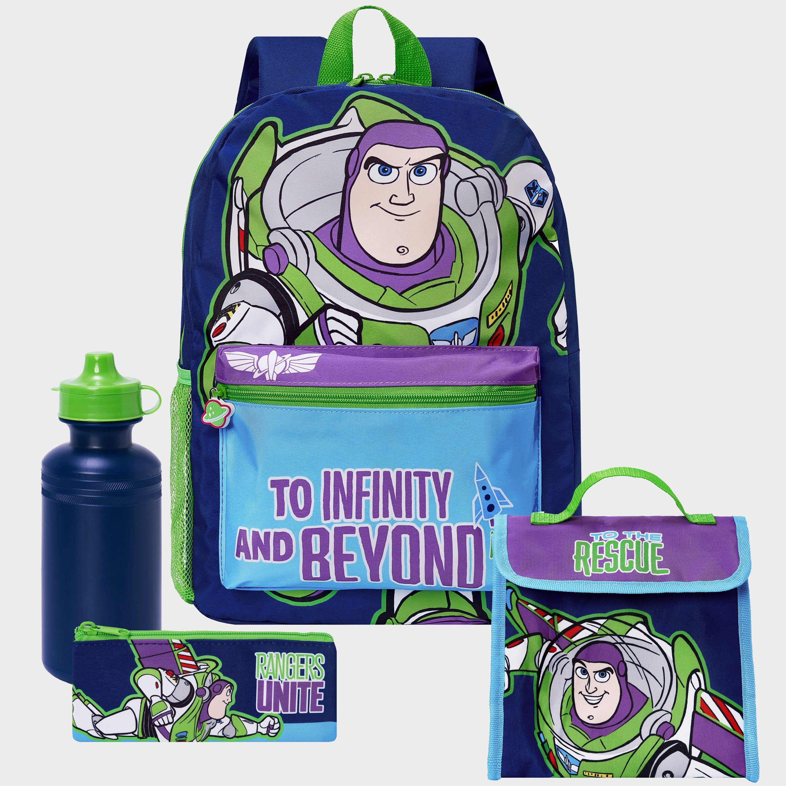 Disney Toy Story Buzz Lightyear 4 Piece Backpack Set