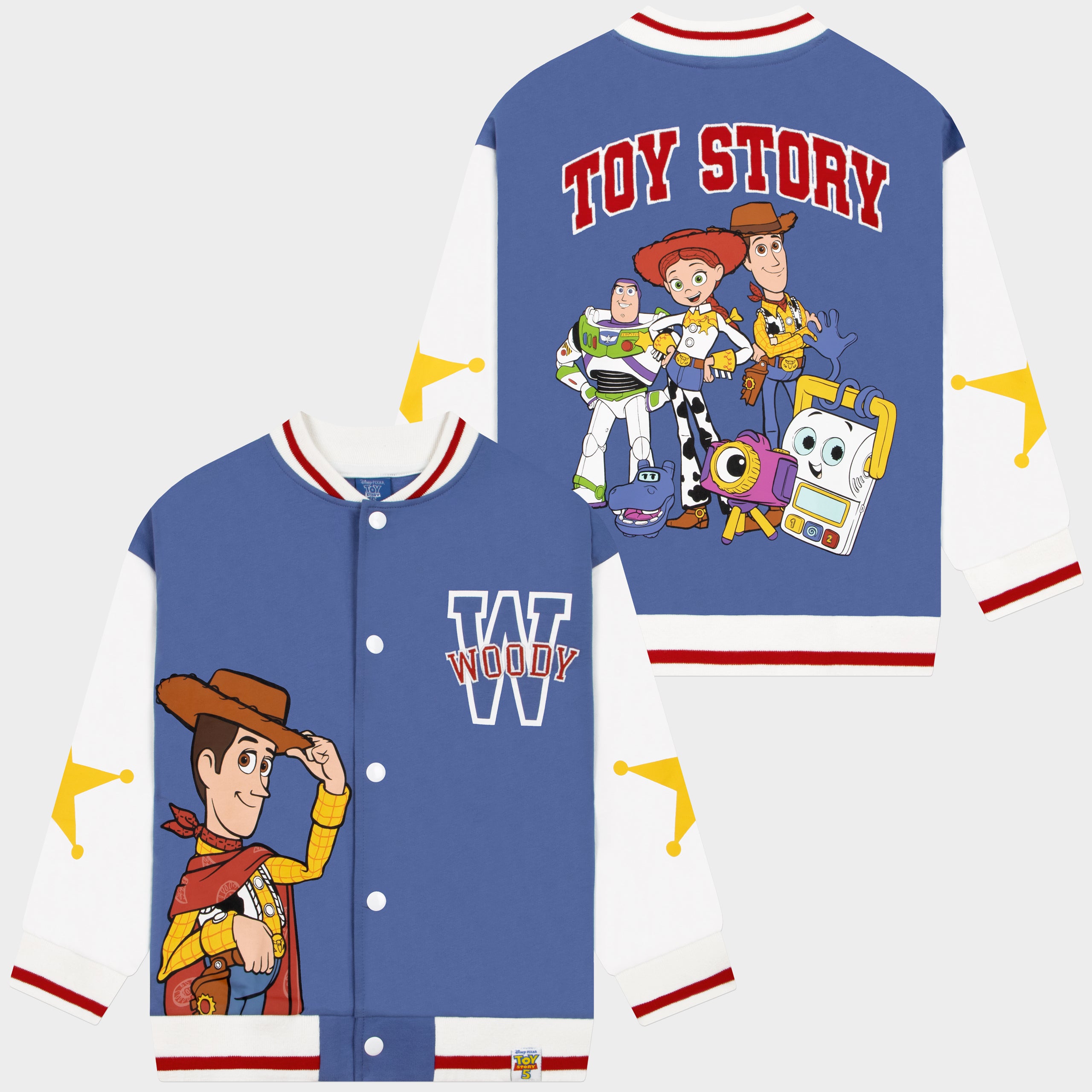 Disney Toy Story 5 Woody Buzz And Friends Bomber Jacket