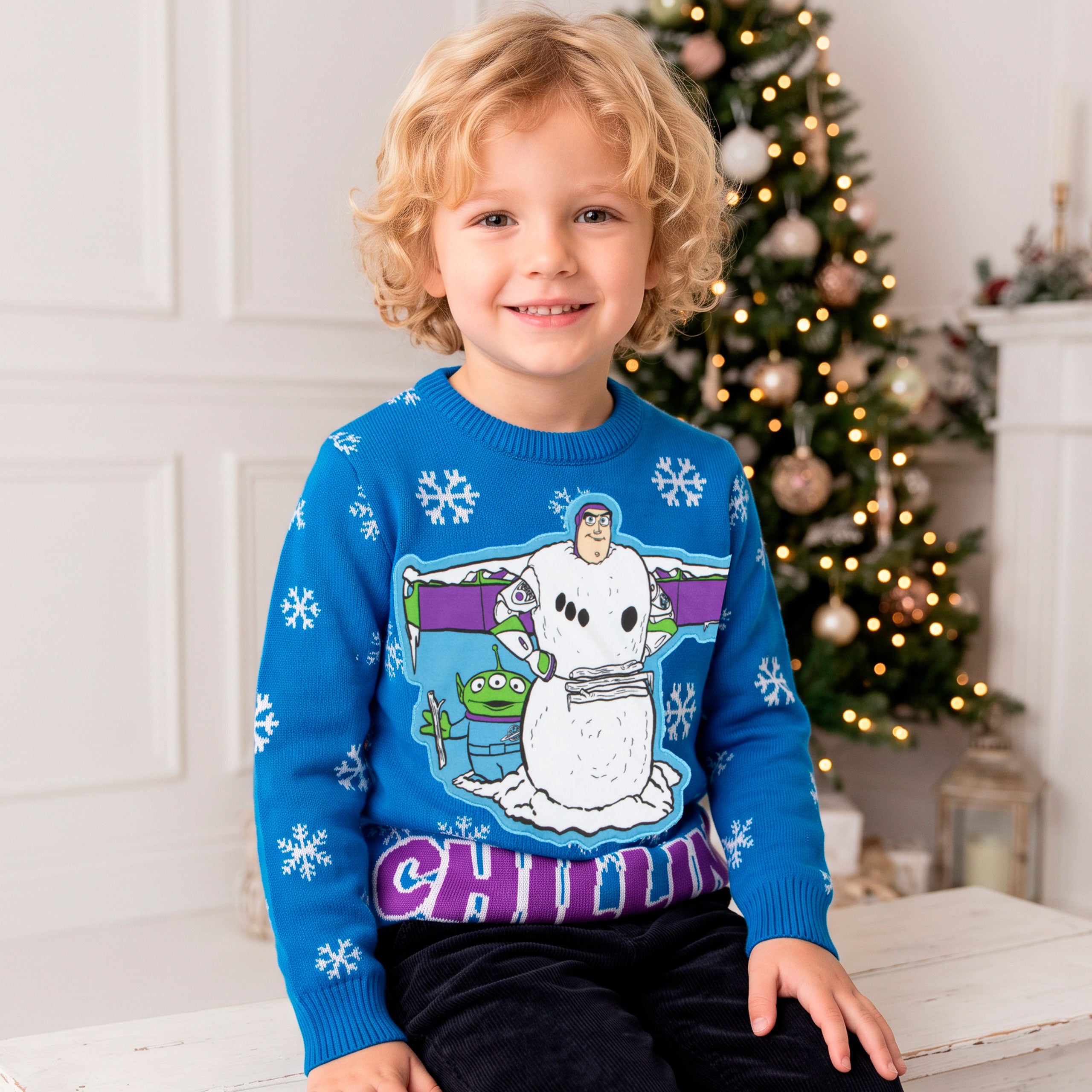Disney Toy Story Buzz Lightyear Xmas Jumper