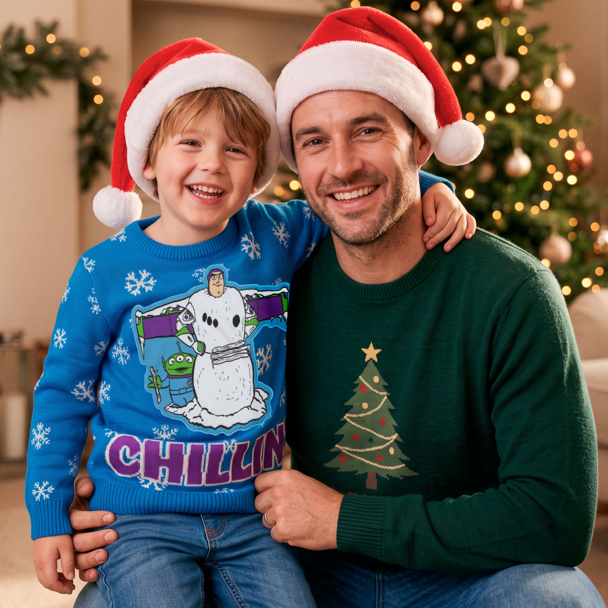Disney Toy Story Buzz Lightyear Xmas Jumper