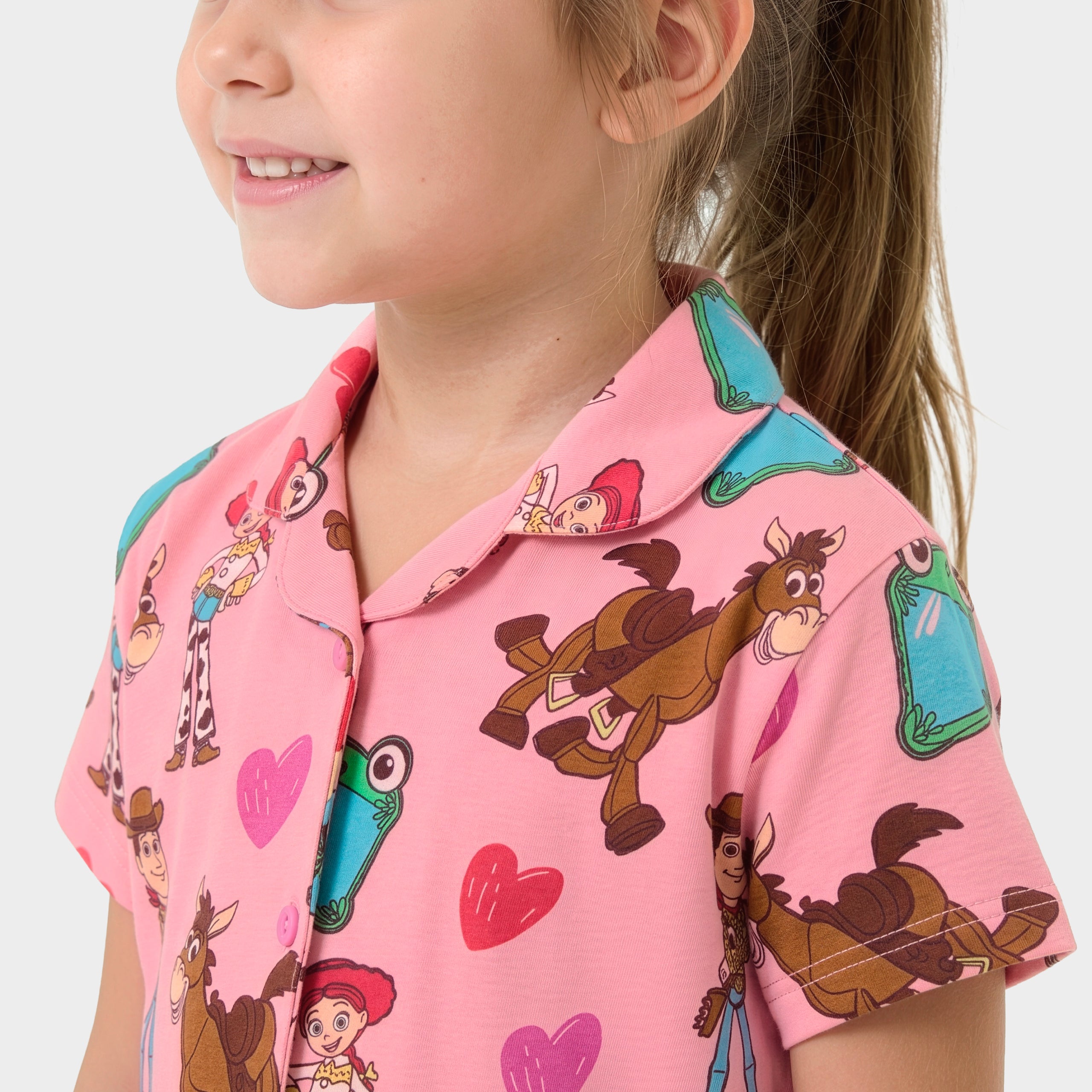 Disney Toy Story 5 Jessie, Woody, Bullseye And Lilypad Button Up Pyjamas