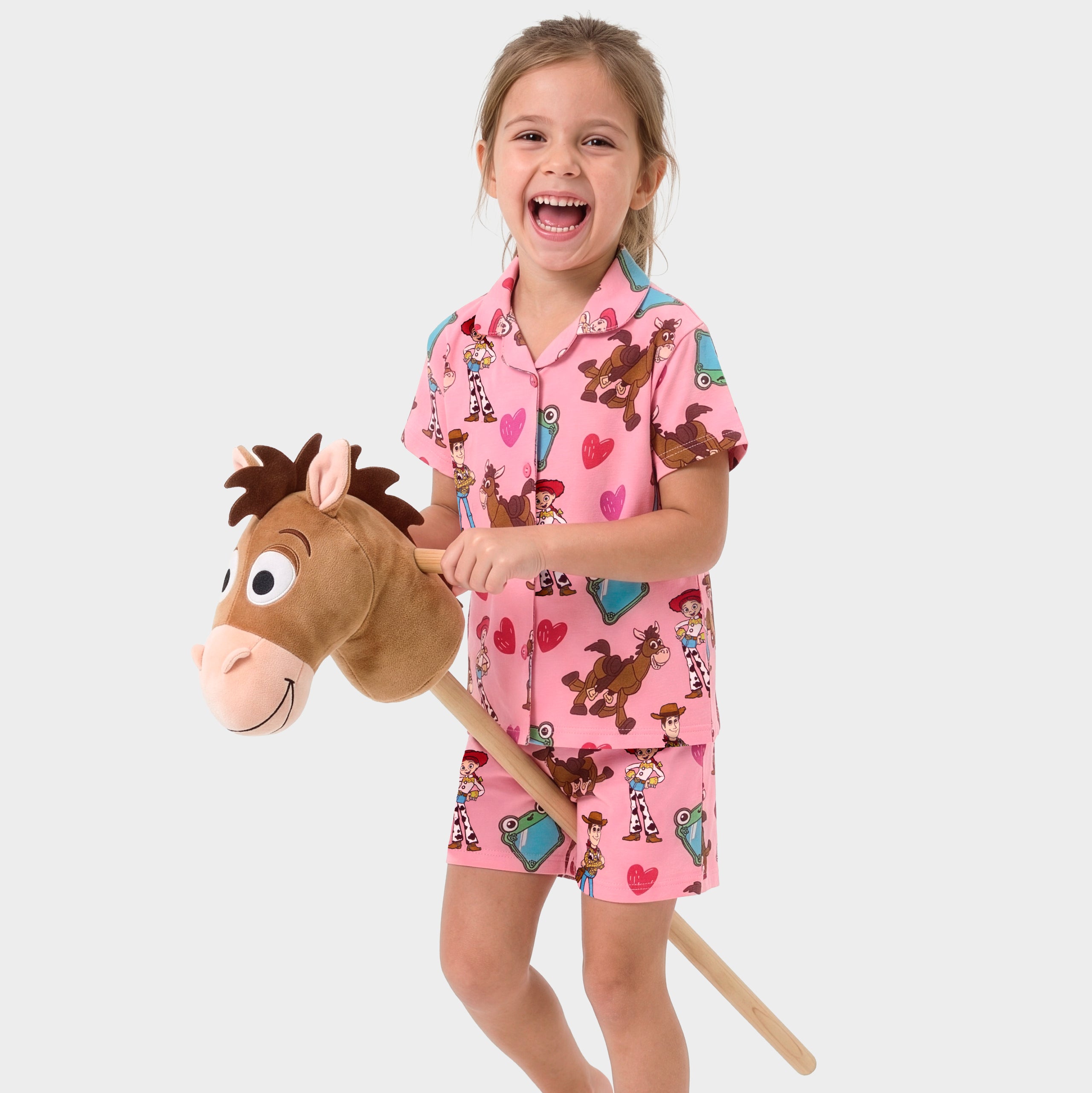Disney Toy Story 5 Jessie, Woody, Bullseye And Lilypad Button Up Pyjamas