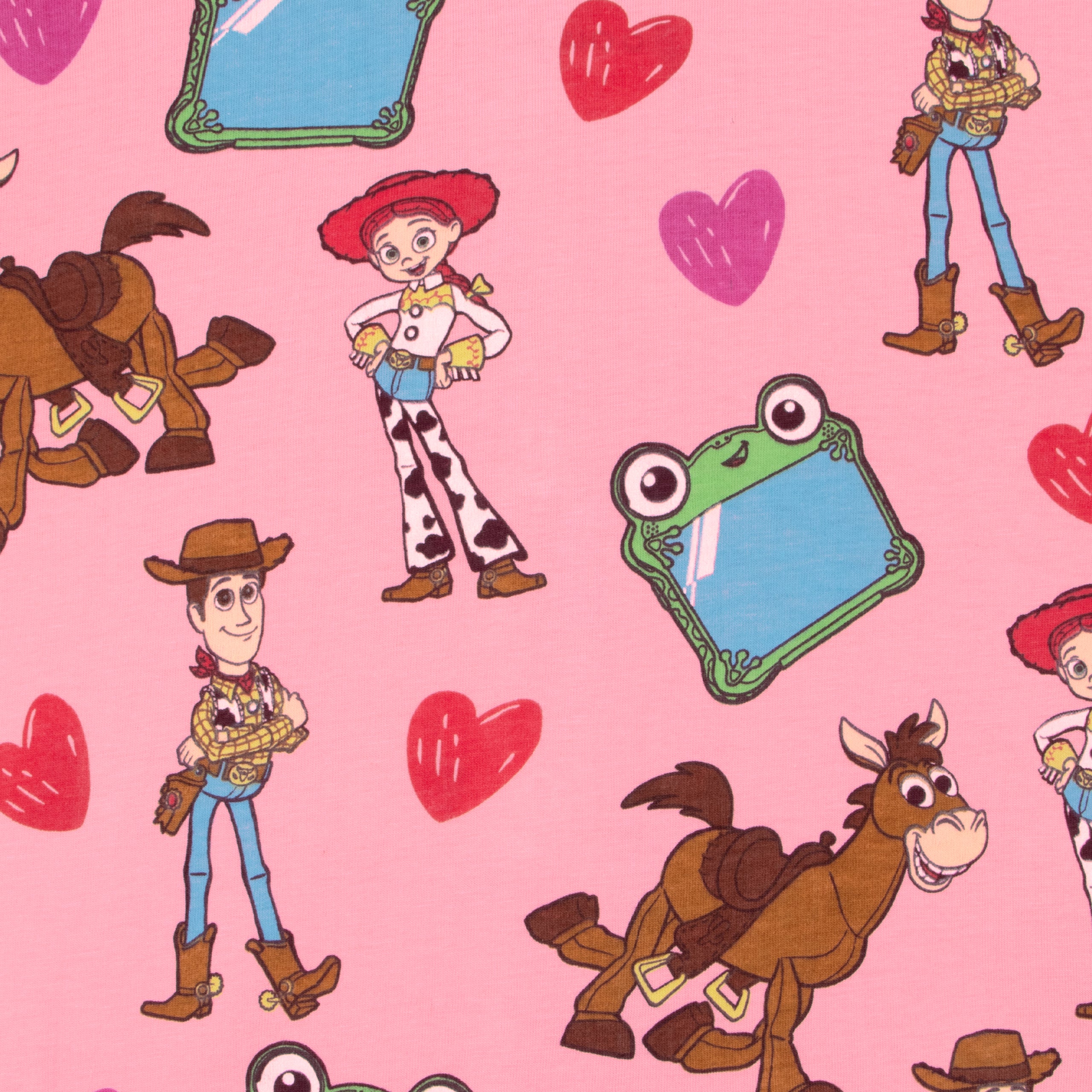 Disney Toy Story 5 Jessie, Woody, Bullseye And Lilypad Button Up Pyjamas