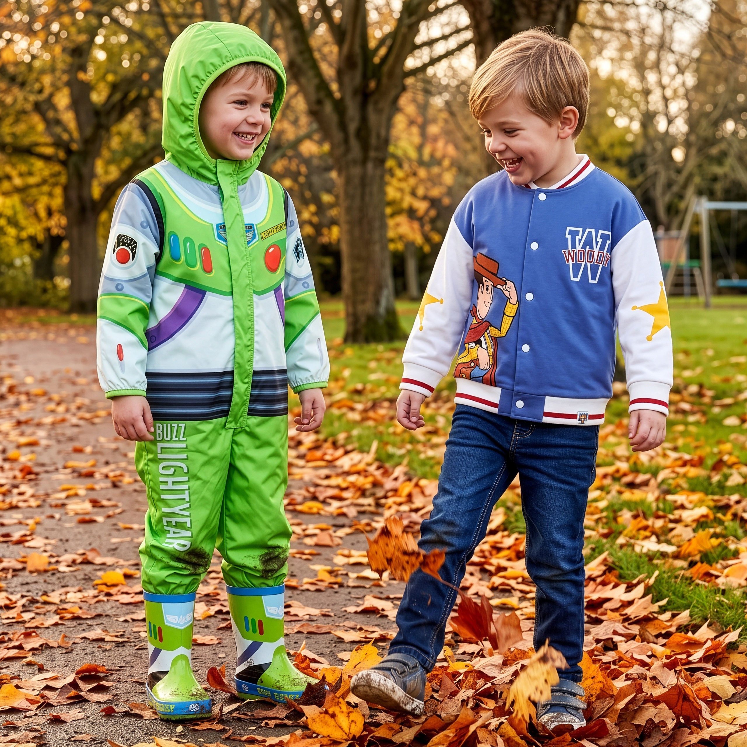 Disney Toy Story Buzz Lightyear Fleece-Lined Puddlesuit