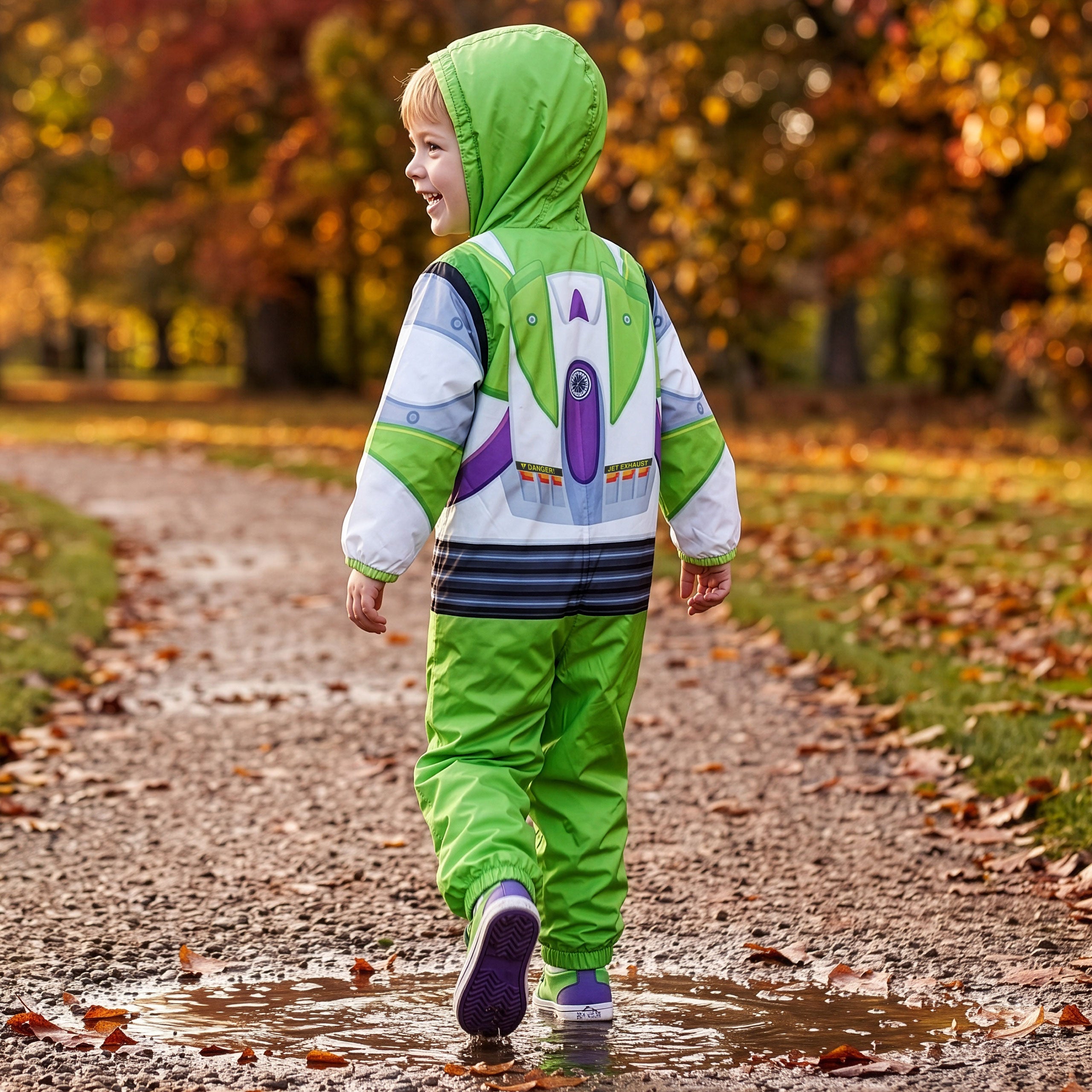 Disney Toy Story Buzz Lightyear Fleece-Lined Puddlesuit