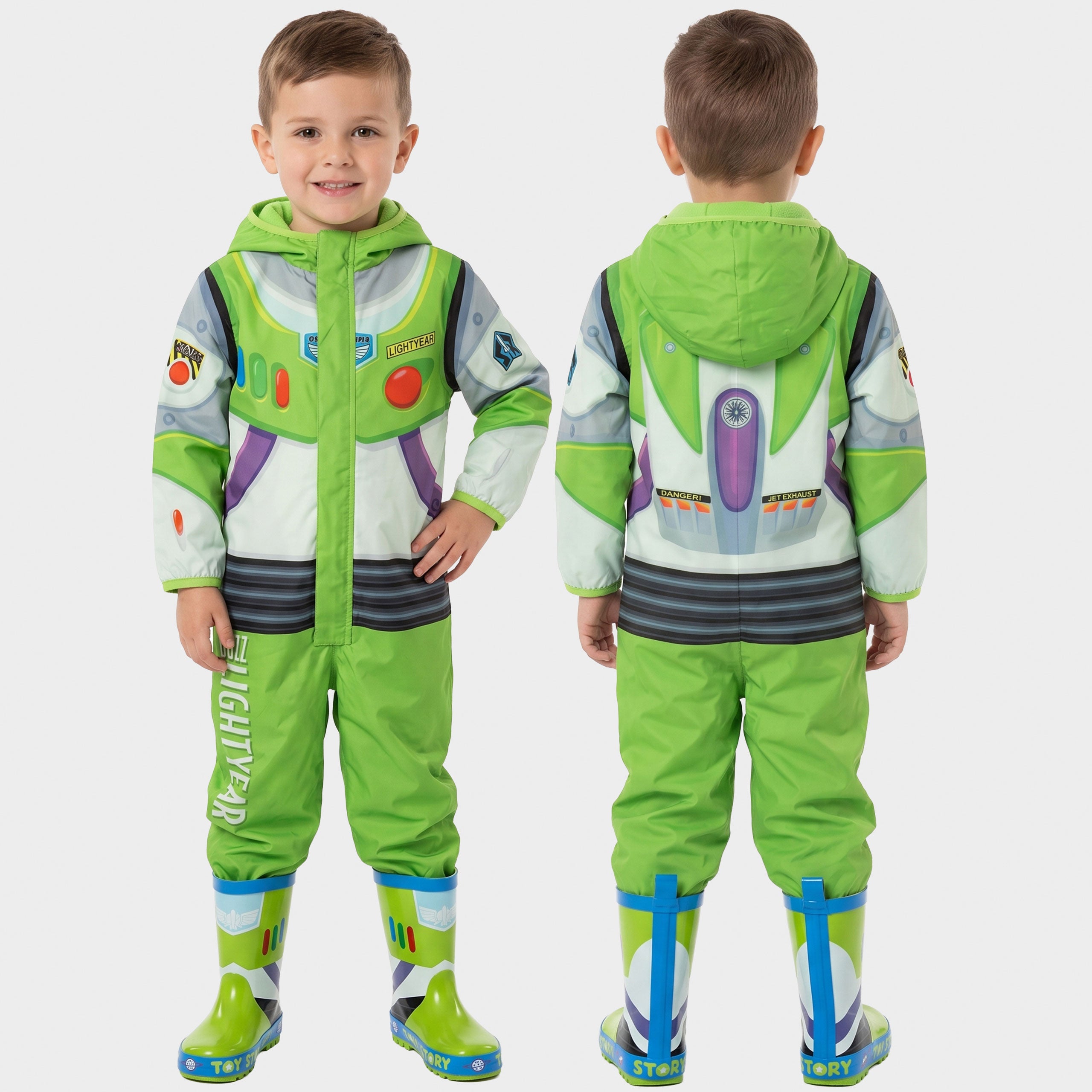 Disney Toy Story Buzz Lightyear Fleece-Lined Puddlesuit
