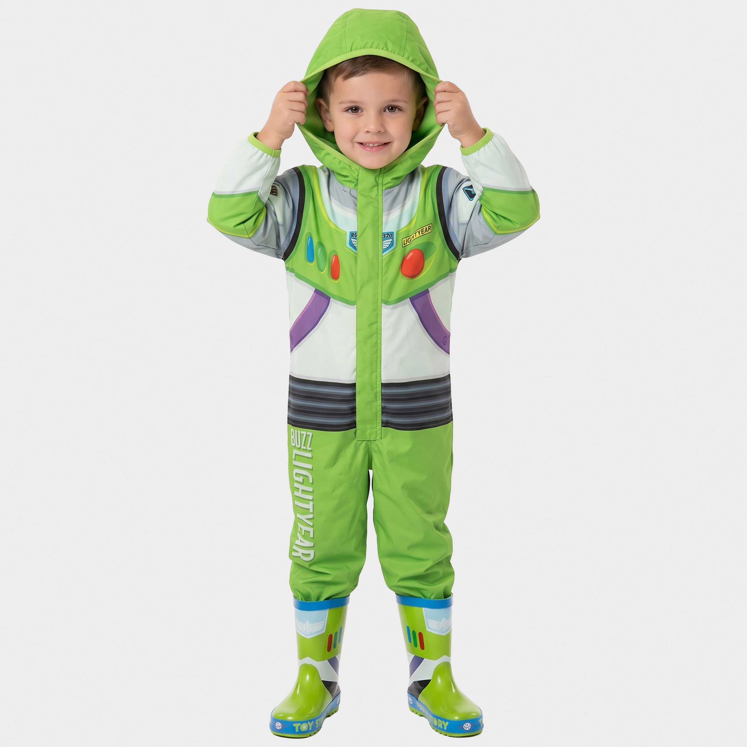 Disney Toy Story Buzz Lightyear Fleece-Lined Puddlesuit