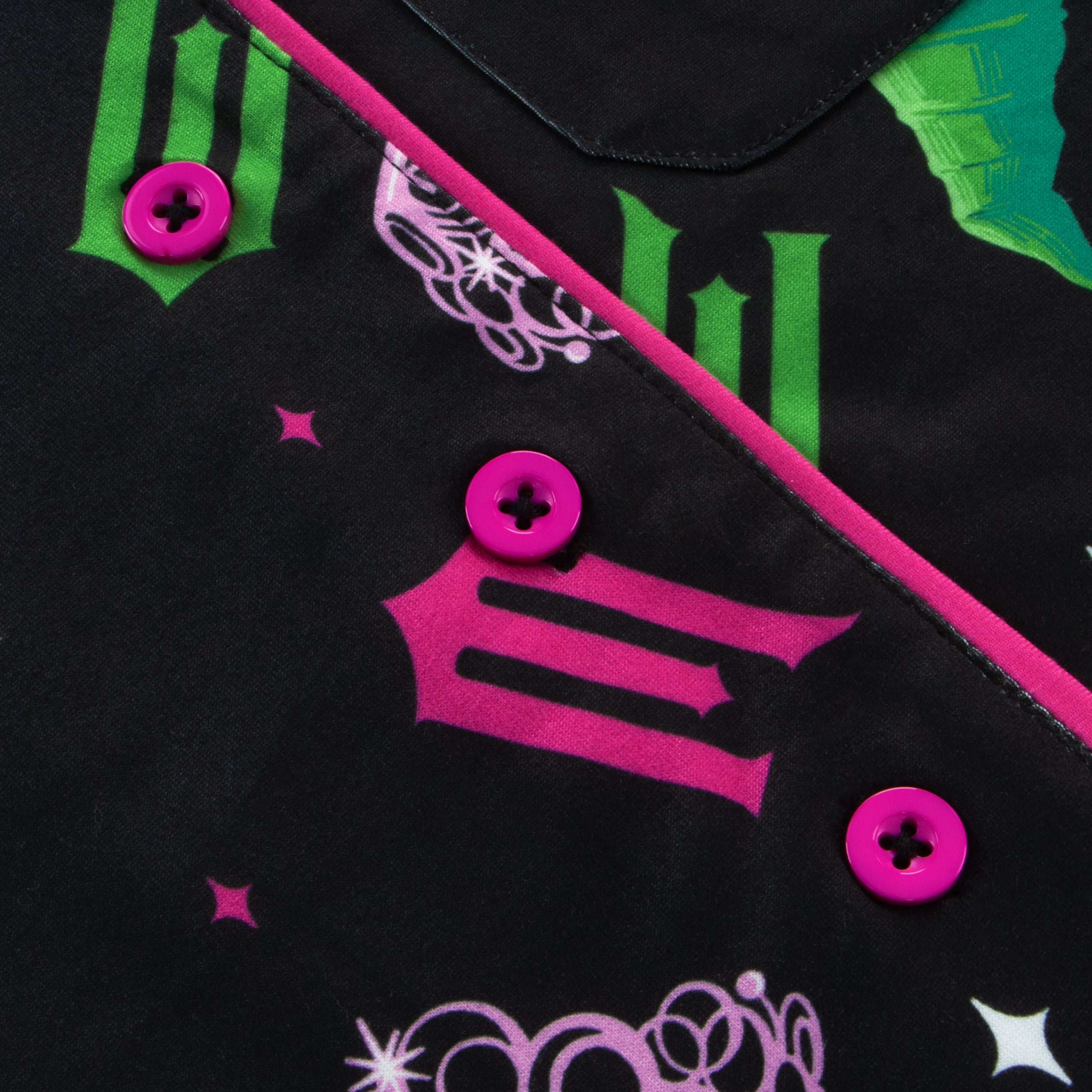 Wicked Womens Button Up Pyjamas