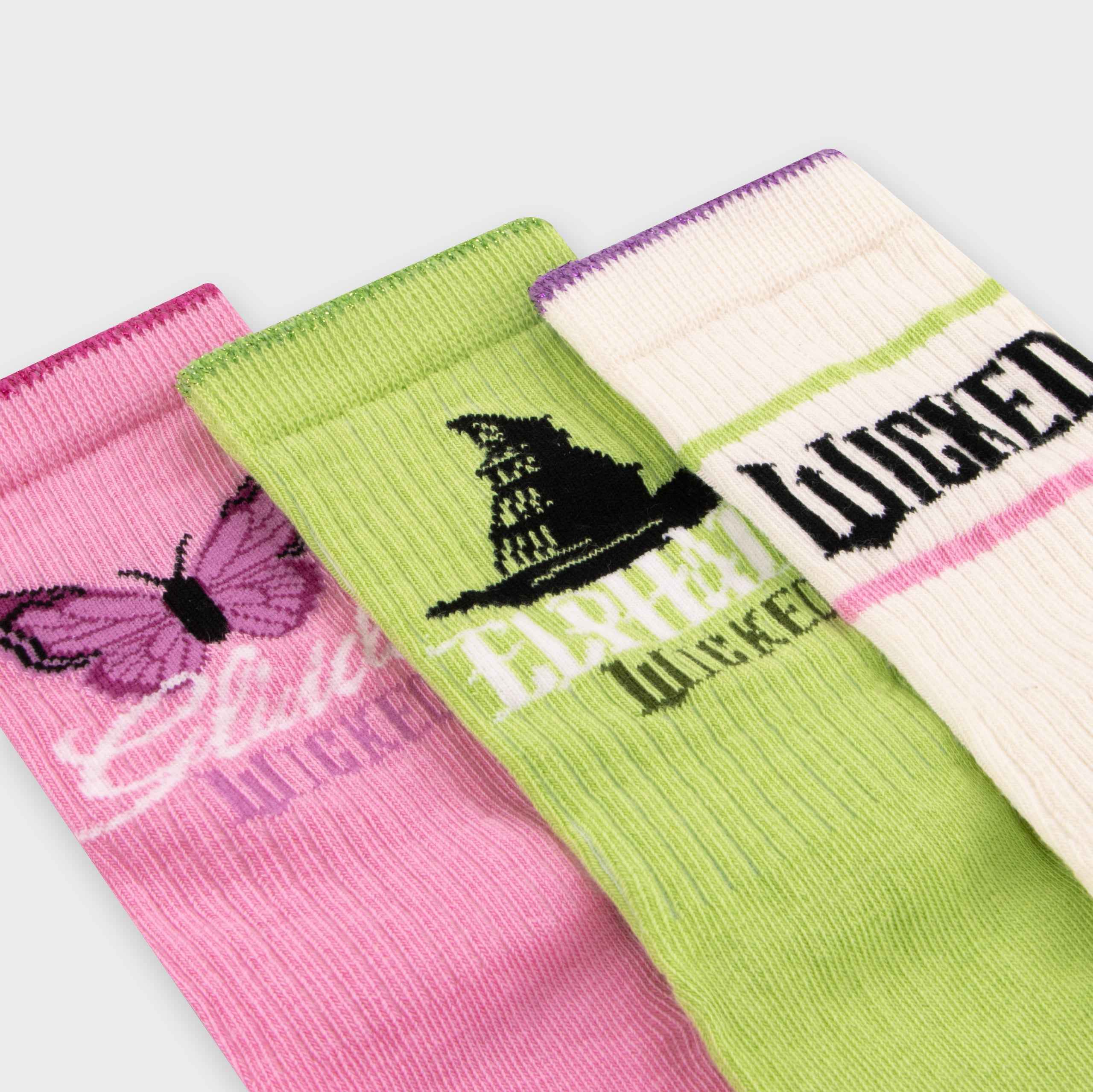 Wicked Pack Of 3 Socks