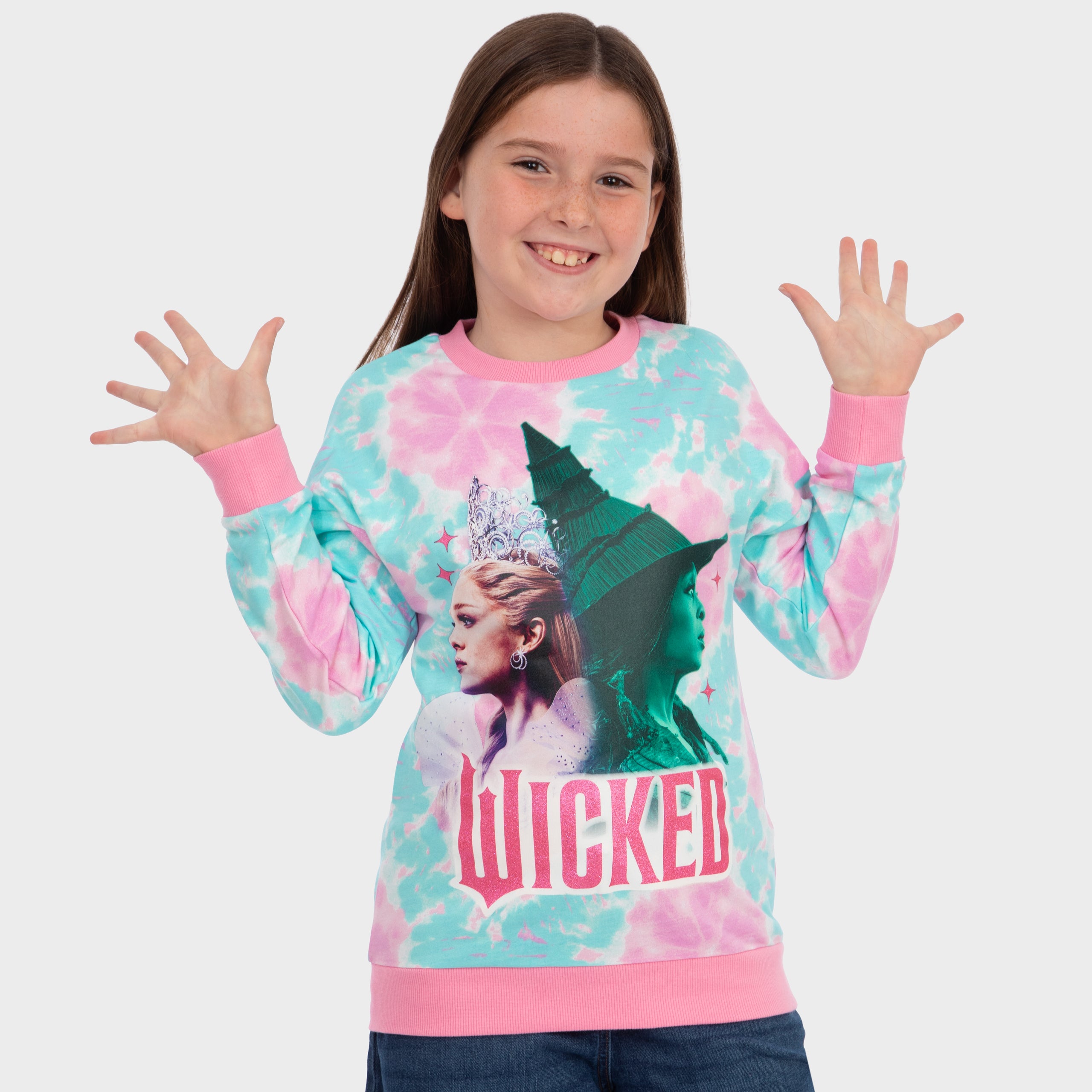 Wicked Tie Dye Girls Sweatshirt