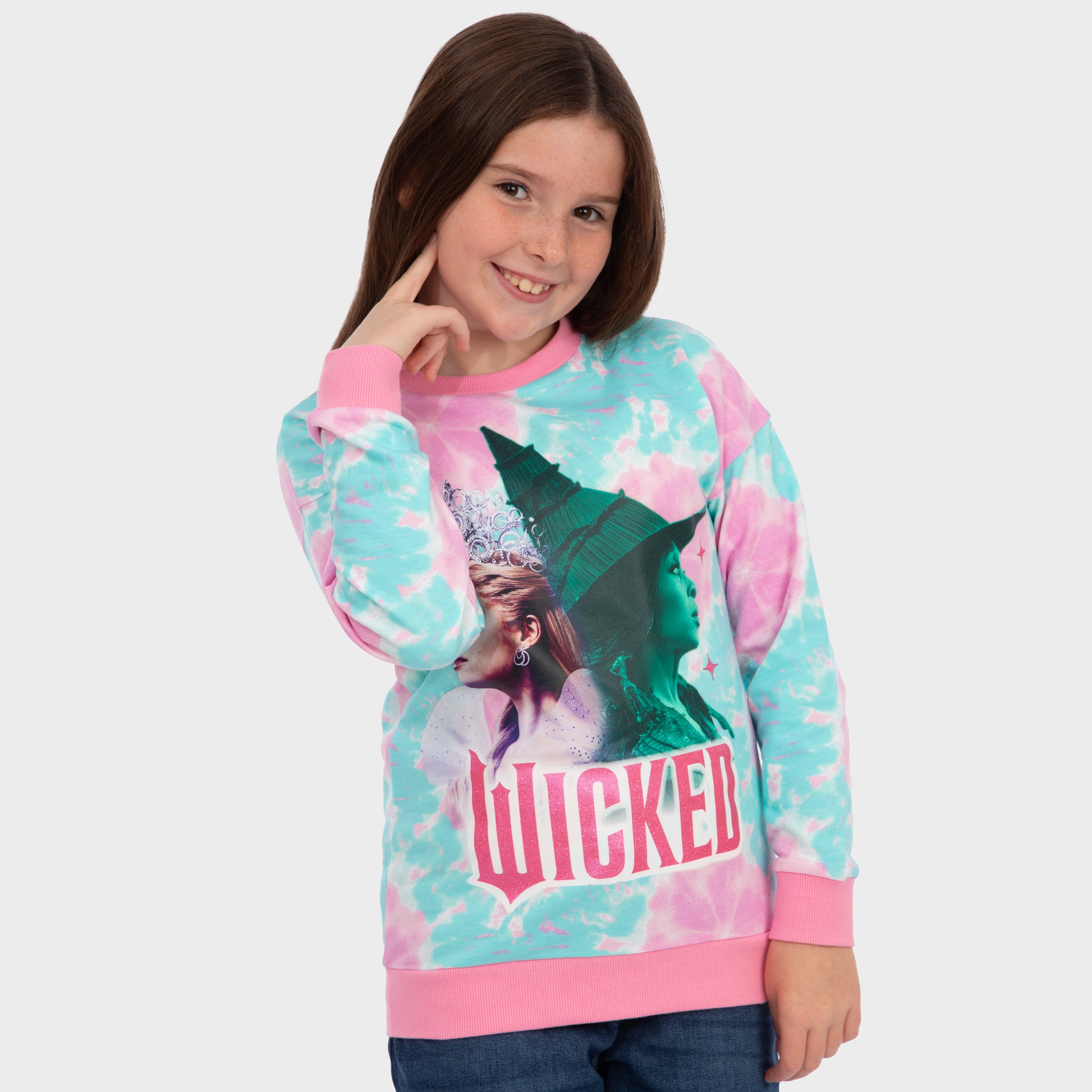 Wicked Tie Dye Girls Sweatshirt