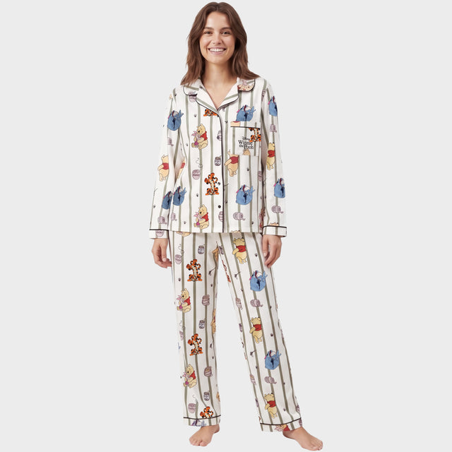 Disney Winnie The Pooh Womens Fleece Pyjamas