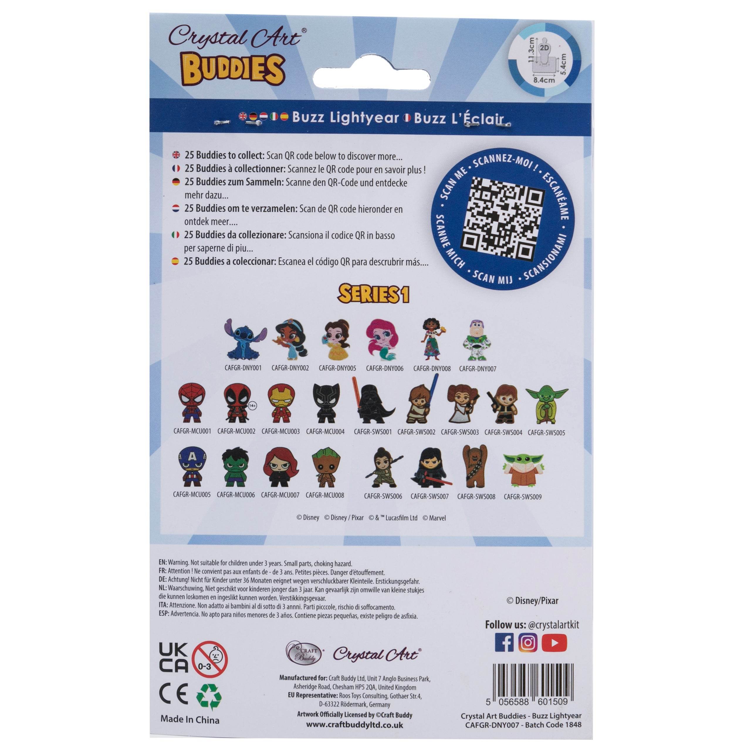 Buzz Lightyear Toy Story Crystal Art Buddy - Character.com