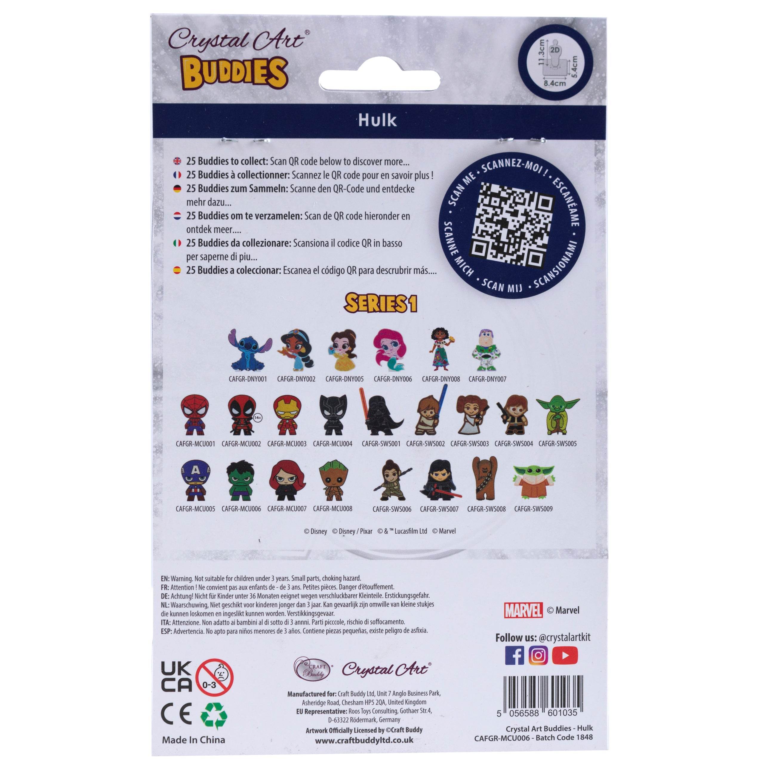 Hulk Marvel Crystal Art Buddy - Character.com