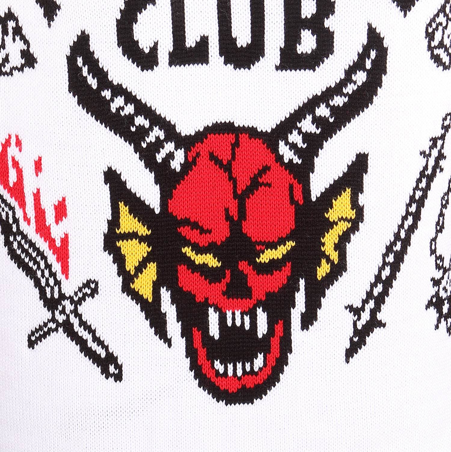Adults Stranger Things Hellfire Club Knitted Jumper - Character.com