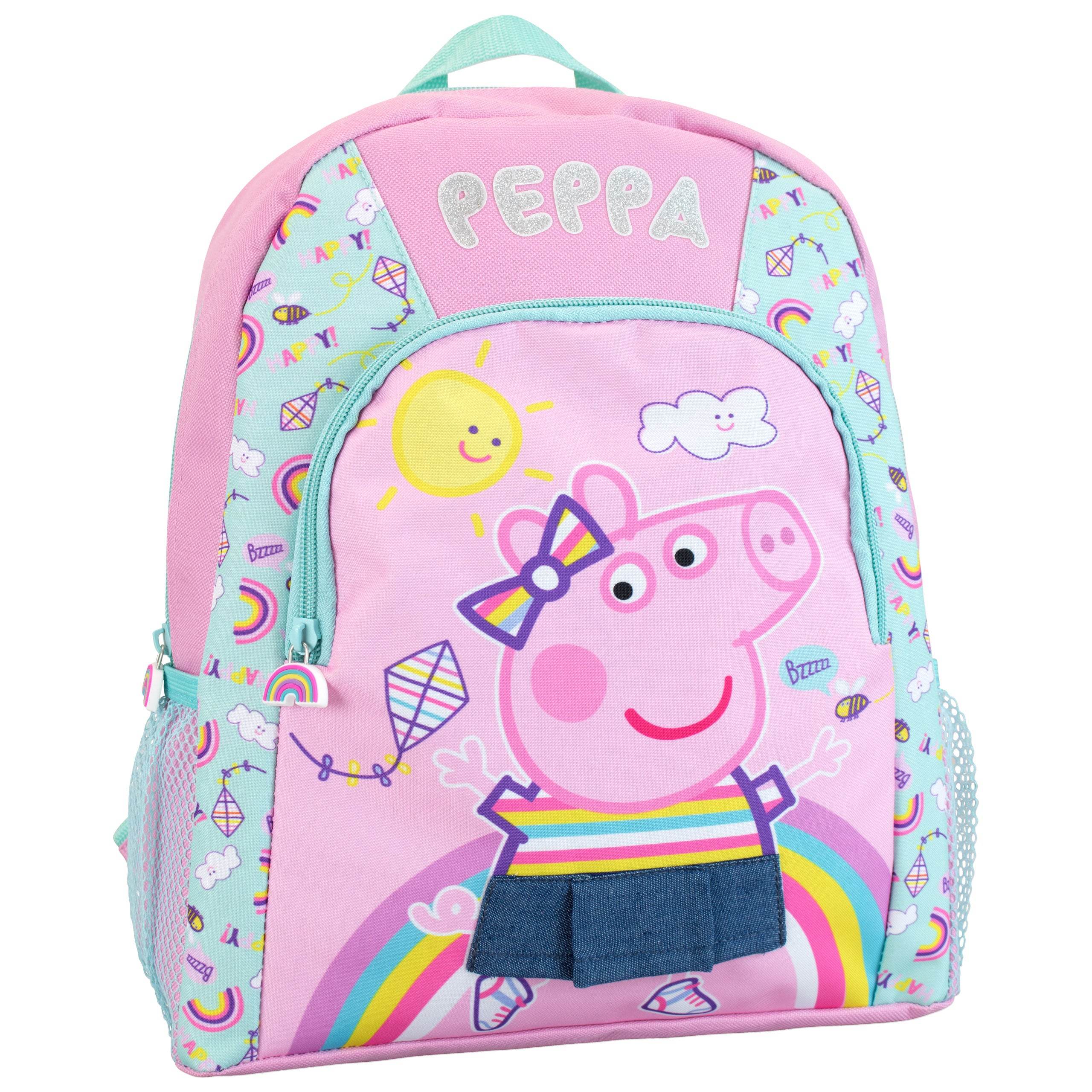 Peppa Pig Rainbow Girls Backpack Peppa Pig School Bag Pink