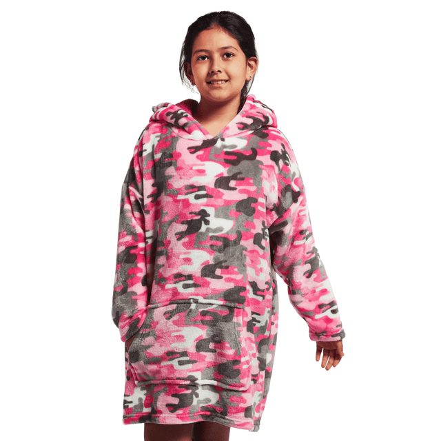 Harry Bear Camouflage Fleece Hoodie Blanket - Character.com