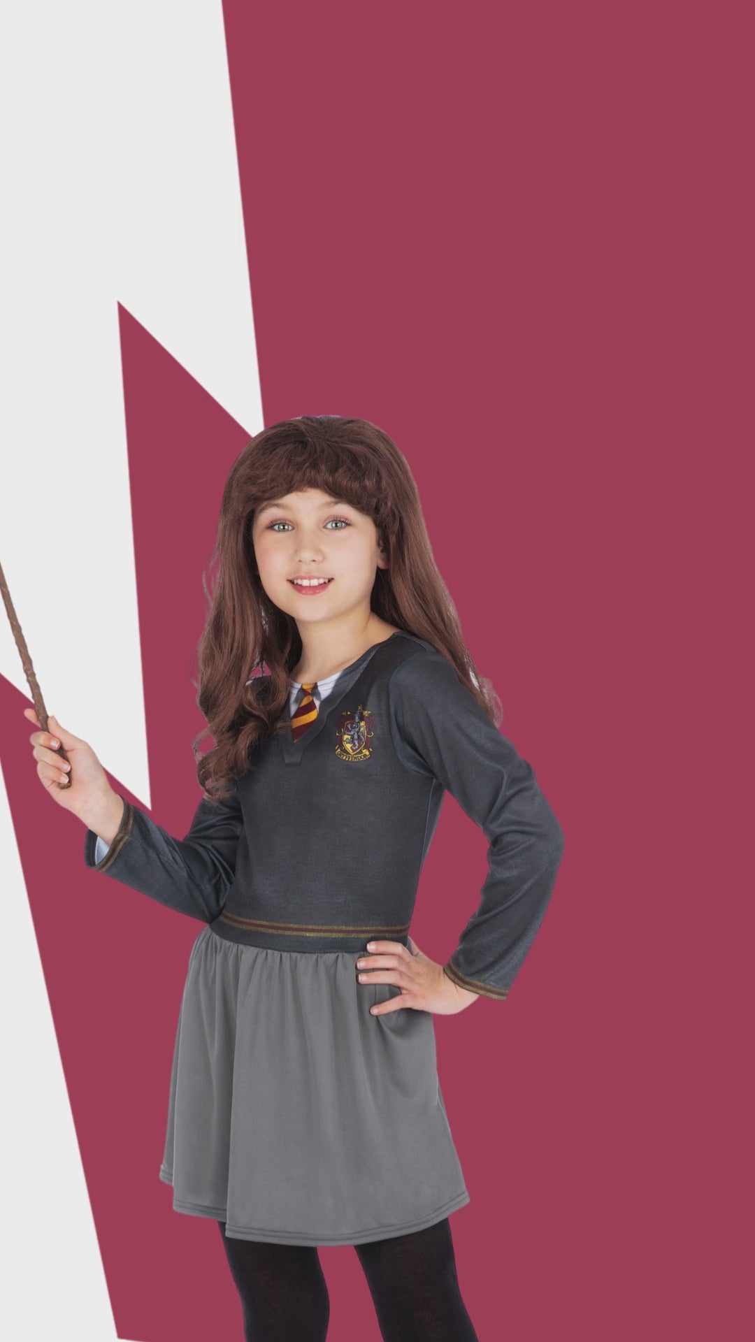 custom dress Girls Harry Potter Hermione Costume Dress Hood Cape Cosplay Dress Up ( –  Open and Clothing main image 1