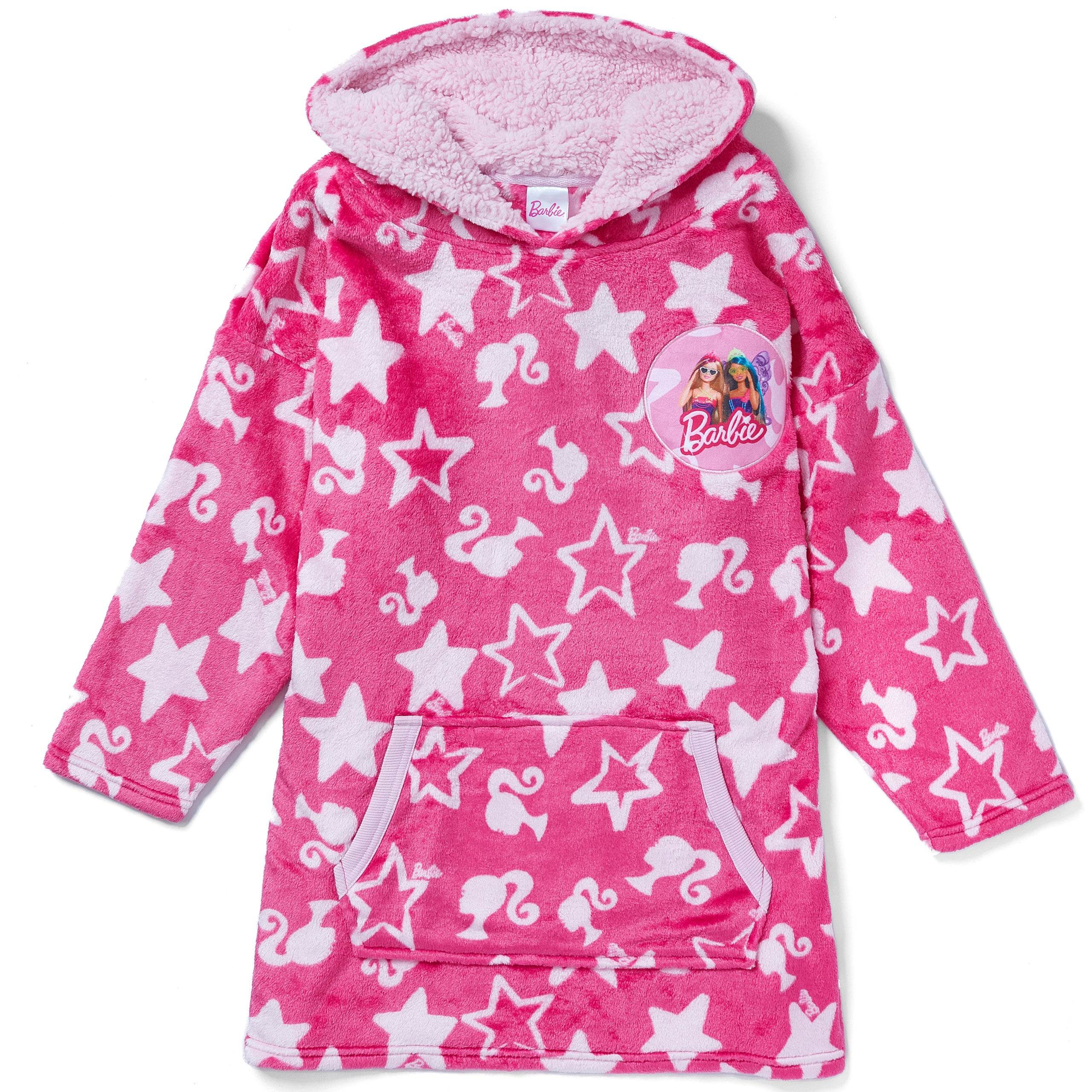 Kids Barbie Fleece Hoodie Blanket - One Size - Character.com