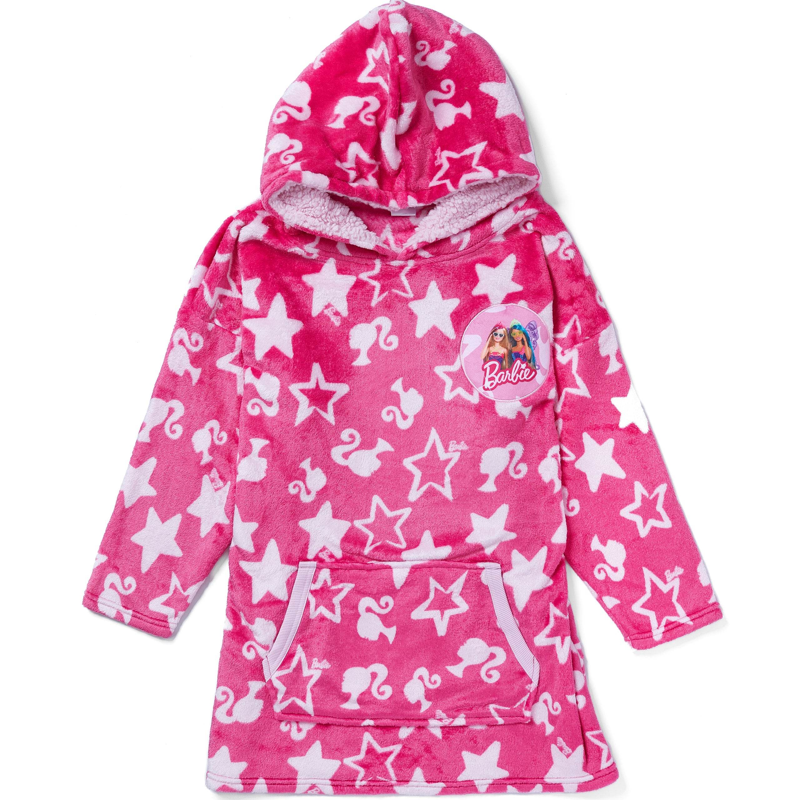 Kids Barbie Fleece Hoodie Blanket - One Size - Character.com