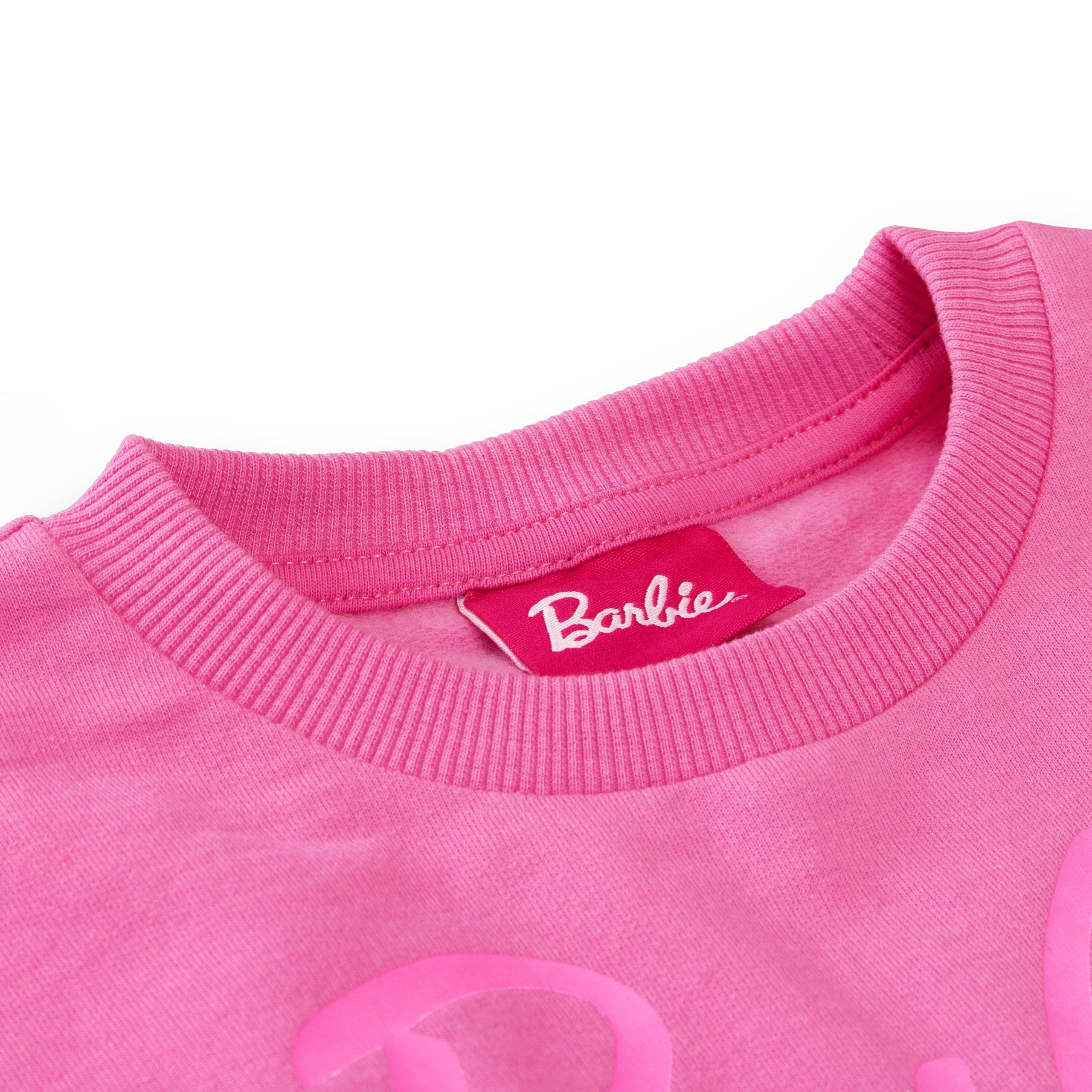 Barbie Girls Sweashirt Cotton Kids Pink Jumper – - Main Image