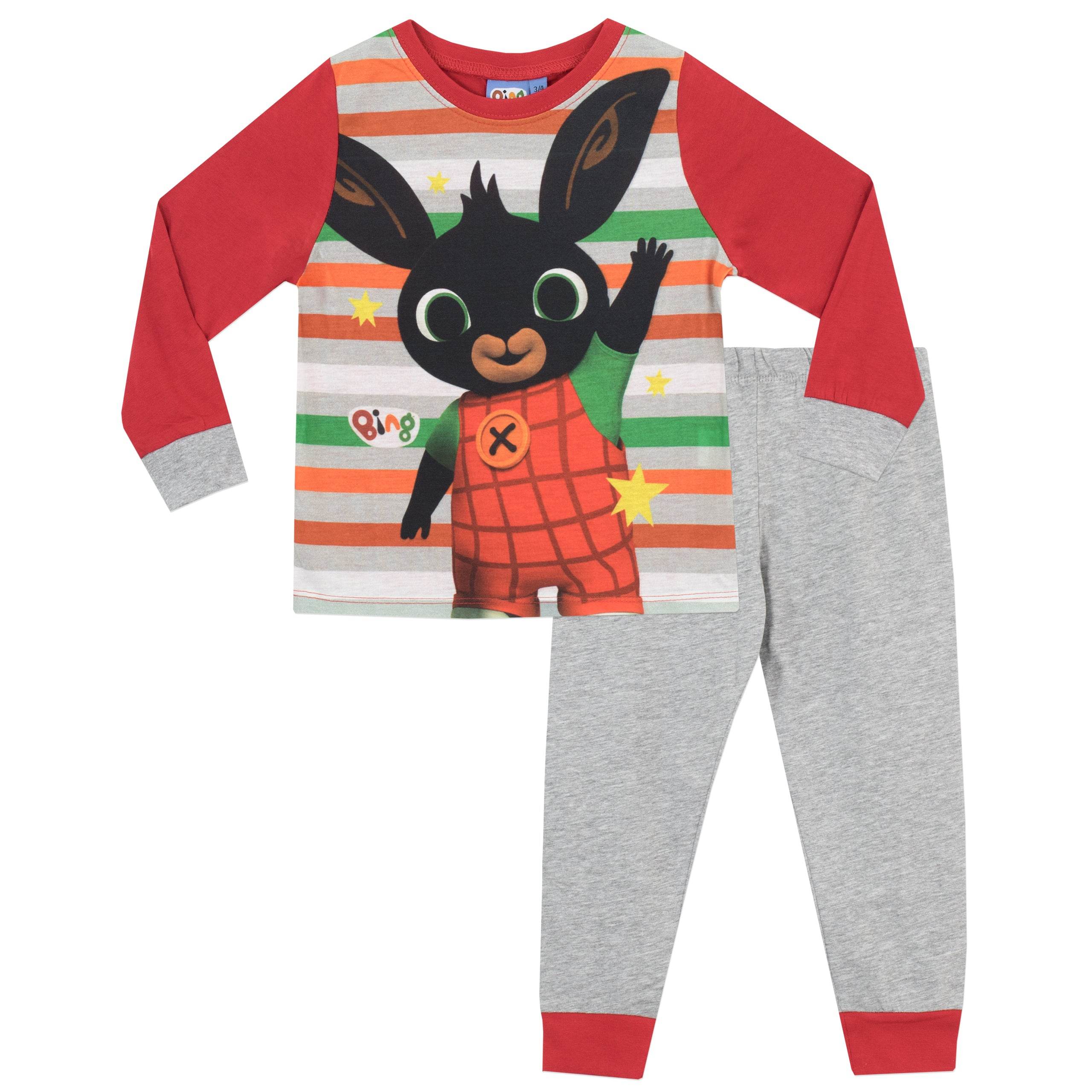 Pyjama Bing Bunny Avec Cape – Ensemble Garçon/fille, Taille 18-24 Mois à 7-8 Ans, Licence Officielle Cbeebies