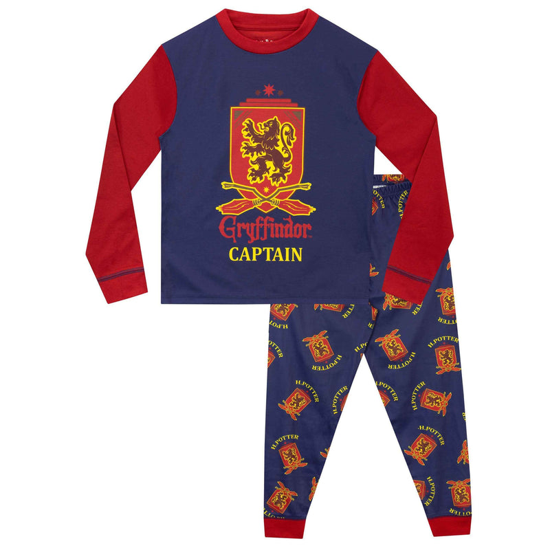 Pyjama Harry Potter Quidditch Pour Garçon - 100% Coton - Manches Longues - Pantalon Ajusté