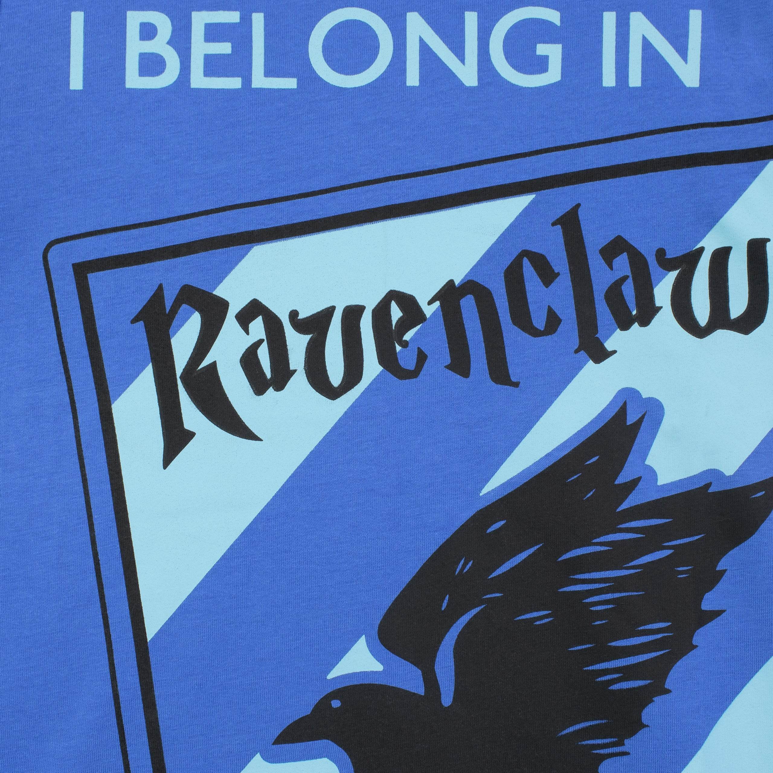 Maglietta Donna Ufficiale Harry Potter Ravenclaw – T-Shirt In Cotone Con Stemma Della Casa, Abbigliamento Da Strega Per Fan
