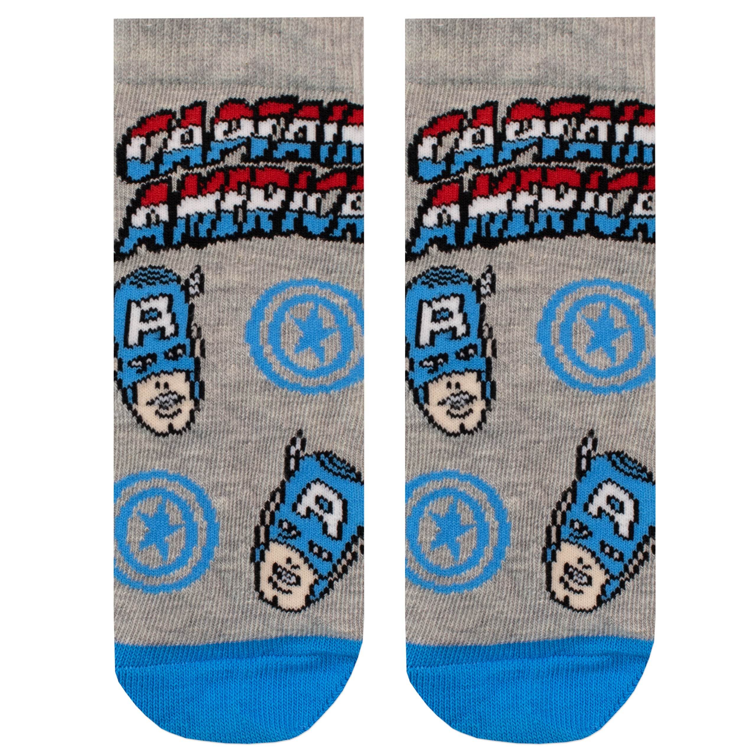 Pack De 3 Paires De Chaussettes Marvel Black Panther Pour Garçon - Bleu, Rouge, Gris - Coton Confortable - 4