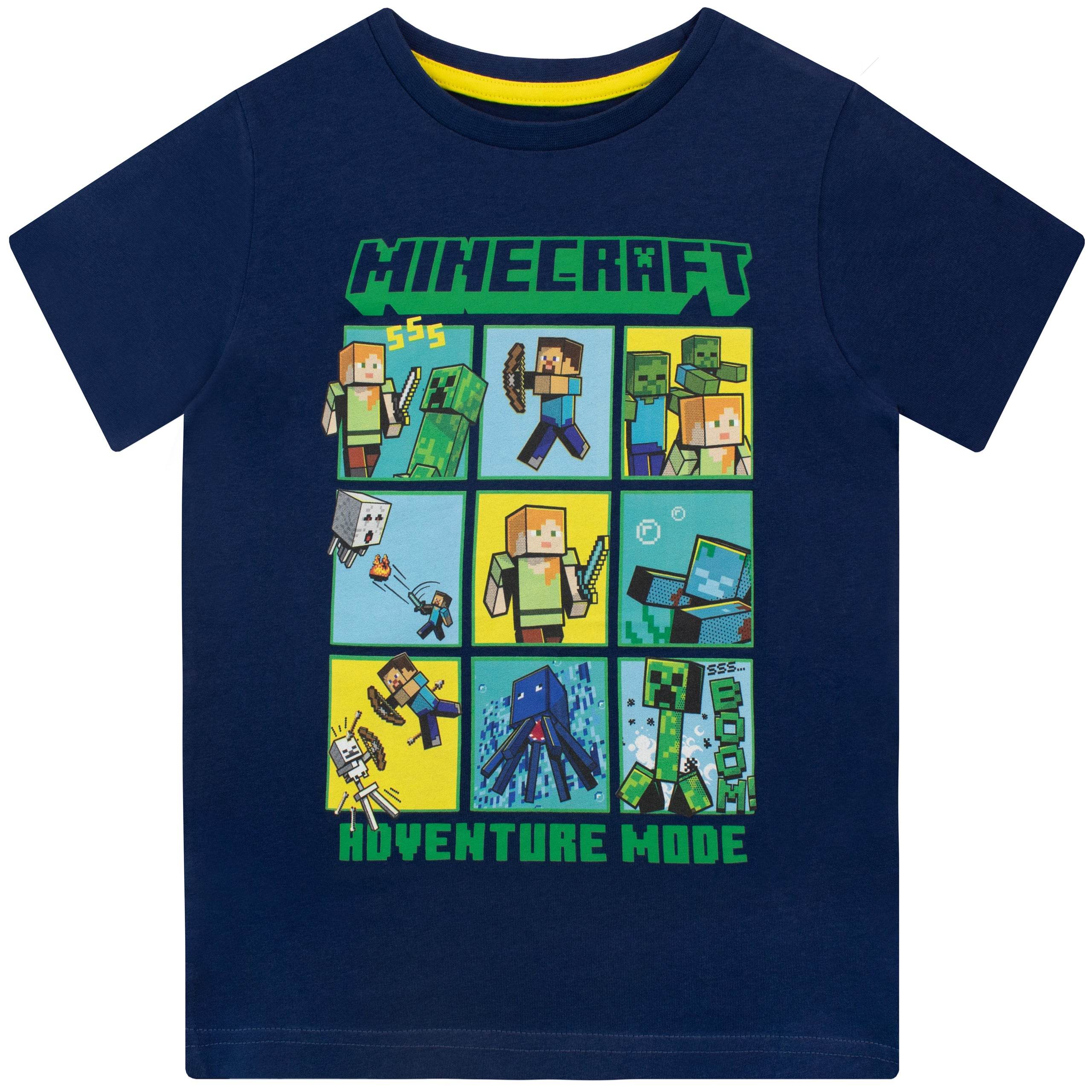 Minecraft Boys Grey Cotton Basic T-Shirt Size 9-10 Years Round Neck Minecraft Boys Grey Cotton Basic T-Shirt Size 9-10 Years Round Neck
