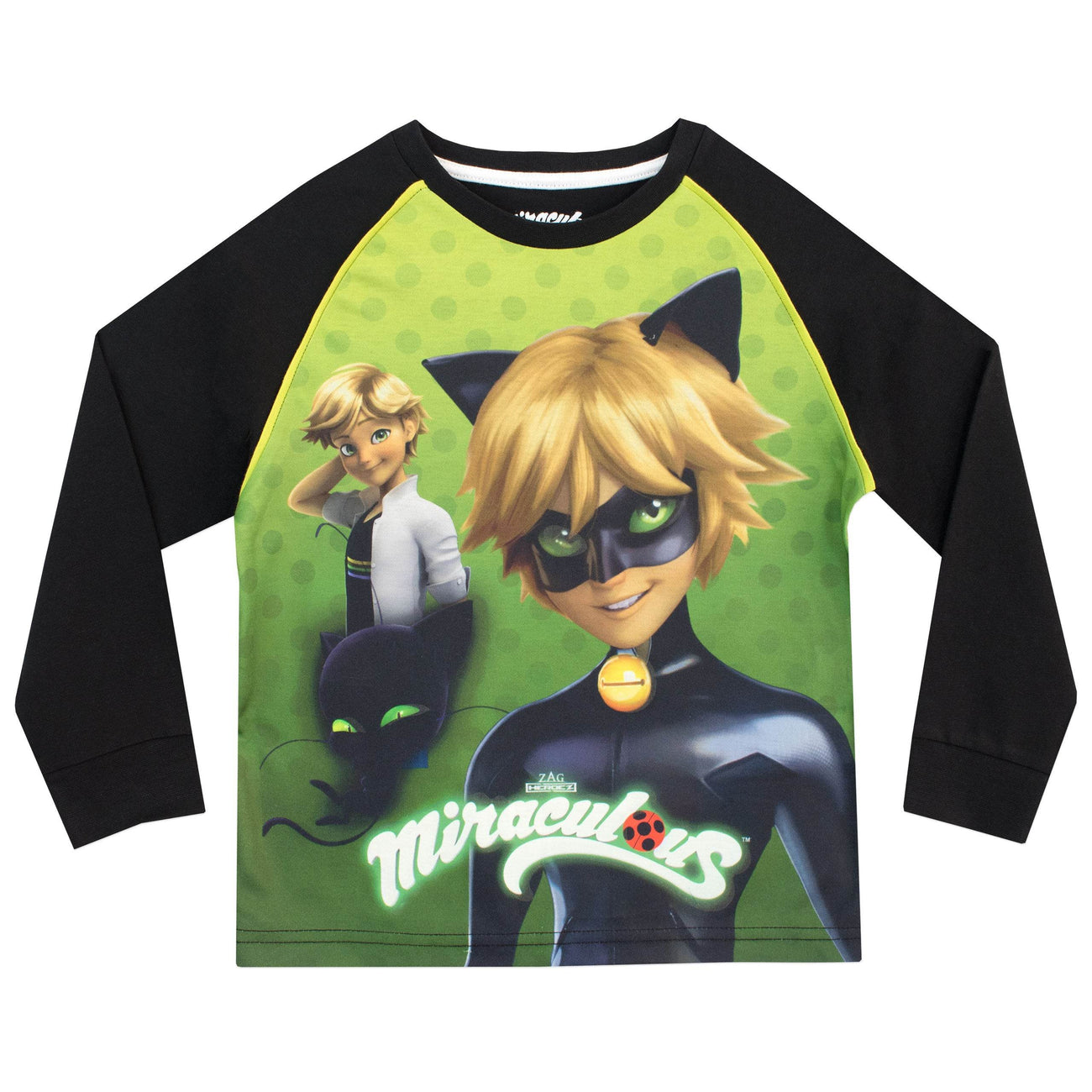 Disfraz De Cat Noir Pijama De Miraculous Ladybug Con Peluca Para Niño