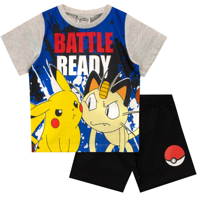 Pokemon Short Pyjamas - Pikachu and Meowth - Character.com