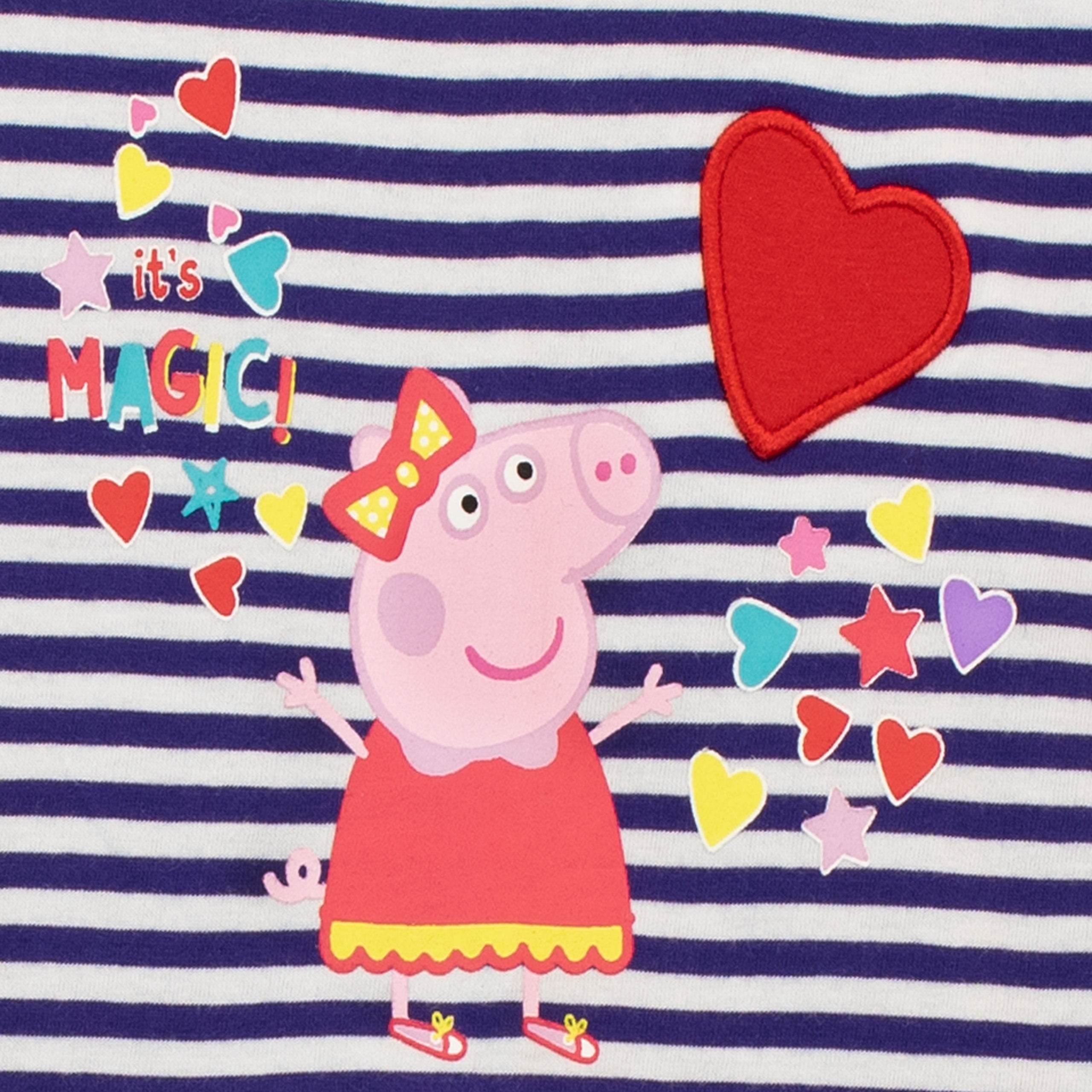 Peppa Pig Mädchenkleid – Lila Mit Peppa & Blumen-Muster, Kurzärmlig