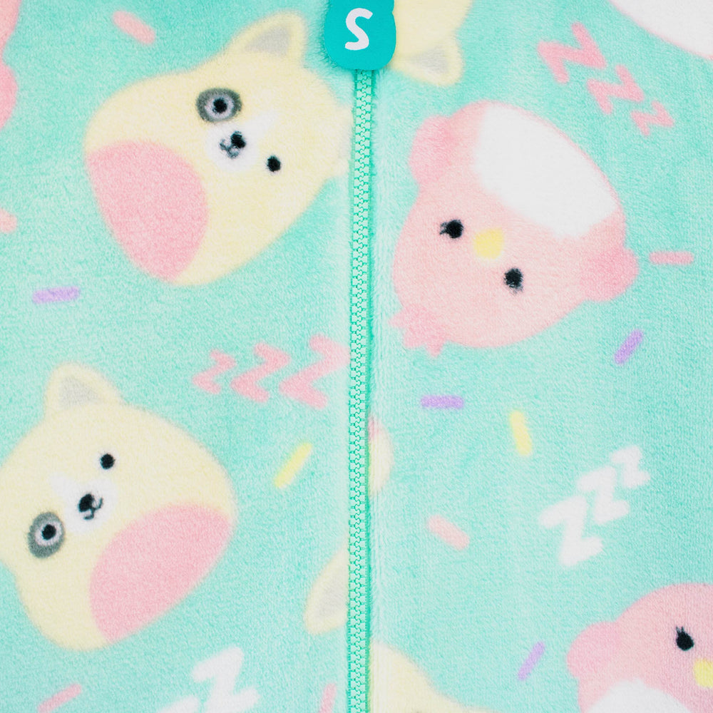 Meisjes Squishmallows Onesie Warme Fleece Alles-in-één Squish Squad Pyjama Kinderfleece Pjs Loungewear
