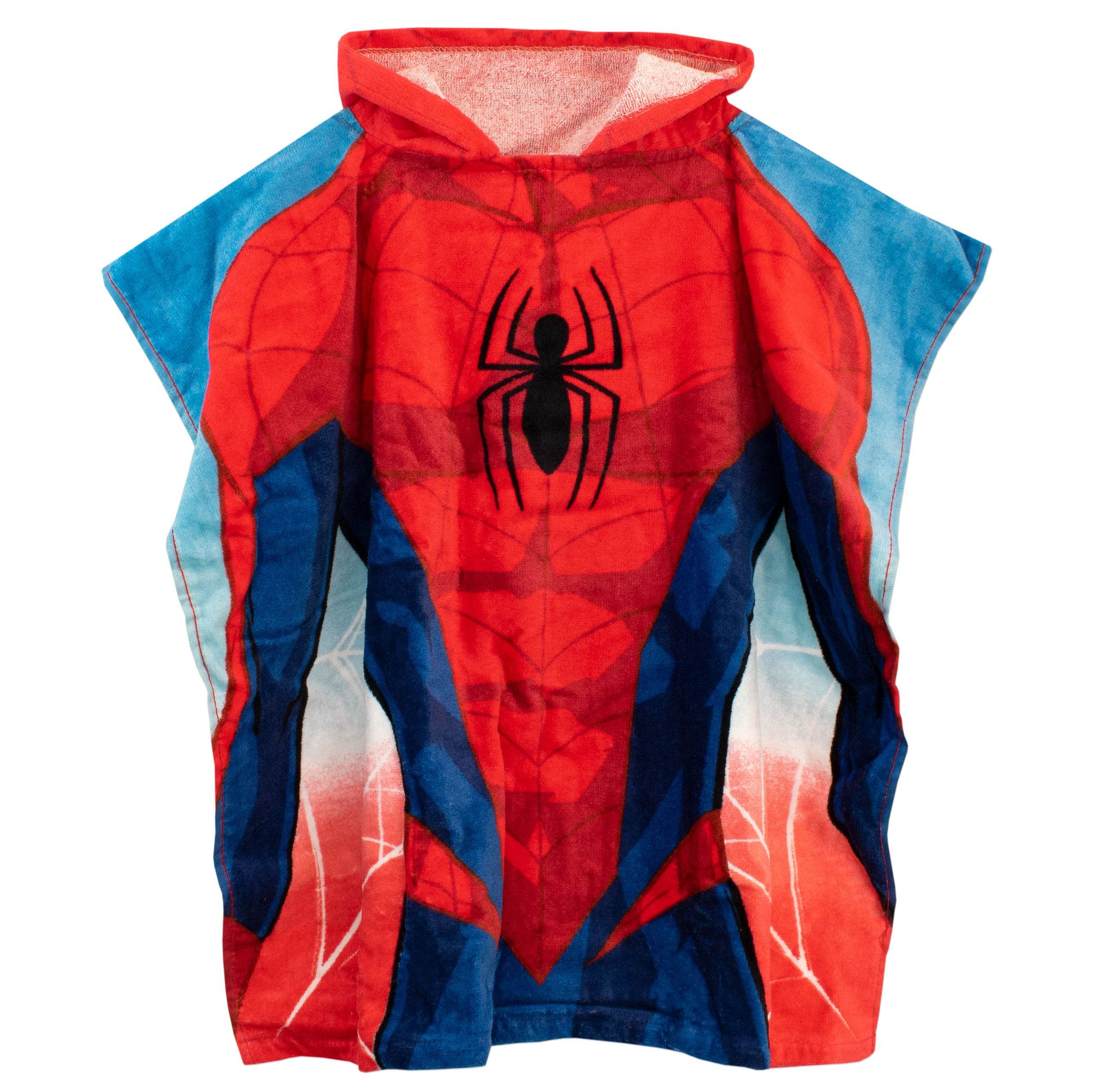 SPIDER-MAN Handdoek met capuchon, 100% katoen, Avengers, poncho, kinderen, badhanddoek, zwemmen, wrap, jongens, luierjurk SPIDER-MAN Handdoek met capuchon, 100% katoen, Avengers, poncho, kinderen, badhanddoek, zwemmen, wrap, jongens, luierjurk